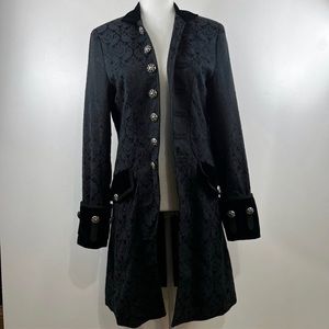 Captain Pirate Victorian black coat
